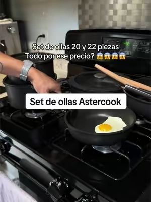 Astercook 22-Piece Ceramic Nonstick Pots and Pans Set 🍳✨ Este set está demasiado completo 😍 Ollas y sartenes con revestimiento cerámico antiadherente, mangos removibles y un diseño que hace que guardarlas sea muchísimo más fácil. #tiktokshopcreatorpicks #tiktokshopblackfridaysale #setdeollas #ollasdeceramica #tiktokshopsummersalesale  