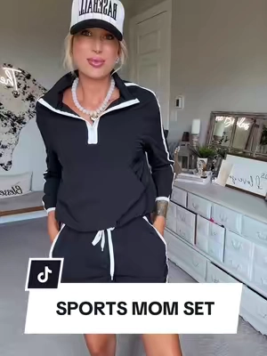 This set is a 10/10! It is such good quality & so comfortable. It is a lightweight windbreaker material & perfect for fall weather 🍂 Hurry & snag it while it’s in stock! #sportsmomset #womenssets #womensfashion #athleticwear #fyp 