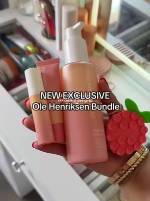 NEW EXCLUSIVE Ole Henriksen Bundle. 🍑 ✨ #olehenriksenliptreatment #skincare #tiktokshopcreatorpicks  @Olehenriksen