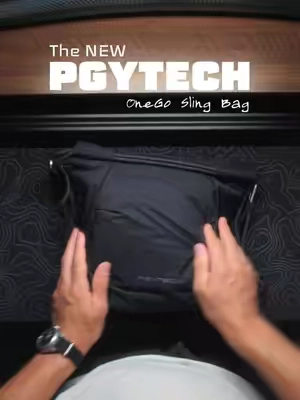PGYTECH New OneGo Sling. A slim camera bag that can actually fit your gear. @PGYTECH  #camerabag #slimcamerabag# #contentcreators 