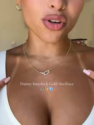 so cute and dainty #goldnecklace 
