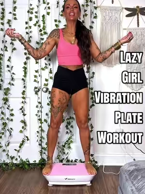 Lazy girl vibration plate workout routine 💪🏼✨ It really can be this simple. 😜🏋️‍♀️🧚🏼‍♀️ @MERACH #vibrationplate #vibrationplateworkout #homeworkoutsforwomen #homegymequipment #homefitness 
