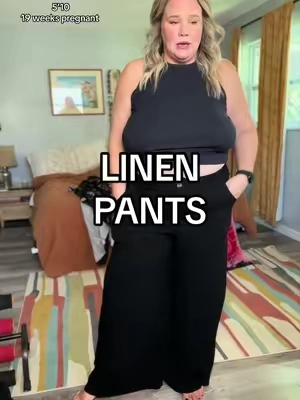 plus size and pregnant and these pants are still it @Uaneo #plussizefashion #falldealsforyou #fallfashion #falloutfits #tiktokshopcreatorpicks 