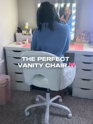 the vanity upgrade that’s cute AND actually comfortable 🎀 #VanityChair #VanitySetup #RoomDecor #VanityInspo #TikTokShop 