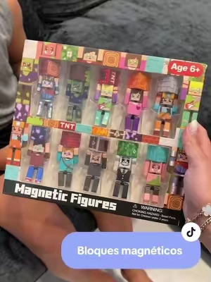 Estos bloques magnéticos se pueden mover y la los niños les encanta #Minecraft #toy #giftguide #tiktokshopcreatorpicks #boymom 
