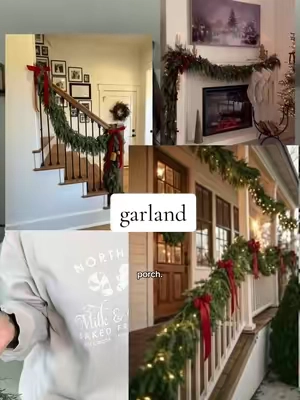I thought you had to be RICH to get these… #christmasdecor #christmas #christmashome #garland #homedecor 