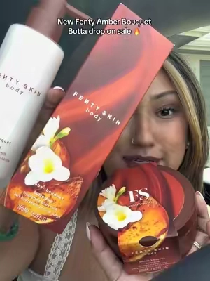 Perfect for the fall time @Fenty Beauty @Fenty Skin #fentyskin #fentybuttadrop #bodybutter #fentyamberbouquet #hydratingskin 
