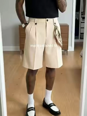 clean fit with no extra effort #dressshorts #tailoredshorts #pleatedshorts #oldmoney #fitcheck