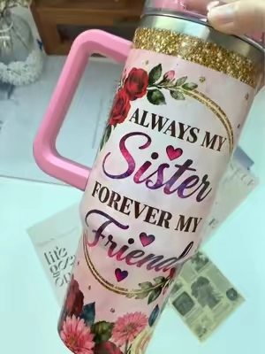 this is the cutest Tumblr perfect for a gift for your sister. It comes in many sizes. It can be used for hot or cold beverages. With a beautiful message for your sister. Click the car to get yours. ##Tumbler##GiftForSister##GiftIde a##MothersDayGift##TikTokshopbacktoschool 