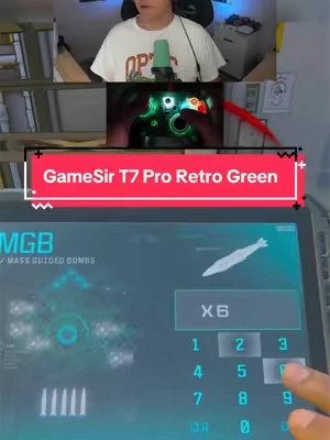 Nuke on brand new GameSir T7 Pro ✅ #gamesirt7proretrogreen #controller #tiktokshopcreatorpicks #TikTokshopbacktoschool #backtoschool 