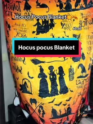 get it before there out of stock! #blanket #hocuspocus #cozyathome #hocuspocusblanket 