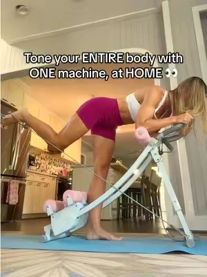 So much more than just an ab trainer. This is my favorite piece of workout equipment.  The dual track allows you to alternate legs, easily work your obliques, do glute bridges, and turns your core workout into a cardio workout.  It comes with resistance bands to include an upper body workout as well.   With over 78k sold, the reviews don’t lie! This will get your whole body in shape   #fitover40 #athomeworkout #TikTokshopbacktoschool #tiktokshopcreatorpicks #tiktokshopsummersale @MERACH 