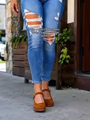 No ready for boots?These Mary Janes are the answer #heels #dealsforyoudays #chunkyheels #maryjaneshoes #tiktokshopsummersale 
