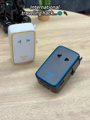 One charger for almost every country 🌍⚡ Stop carrying multiple adapters and travel smarter with this compact all-in-one charger. Perfect for your next trip. ✈️ #TravelAdapter #TravelTech #Adapter #summervibes #TravelEssentials
