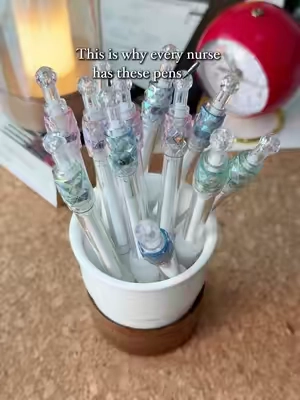 Who else loses all their good pens to coworkers? These are way too good 🤦 #NurseEssentials #NurseLife #FidgetPens #SchoolSupplies #TikTokshopbacktoschool 