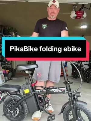 @PikaBike LLC folding ebike #ebike #foldingbike #camping #tiktokshopsummersale #tiktokshopcreatorpicks 