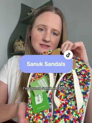 Sanuk sandals are so comfortable to wear and I love the new colors they are releasing #comfortableshoes #sandalseason #tiktokshop #summershoes #sanuksandals @SANUK 