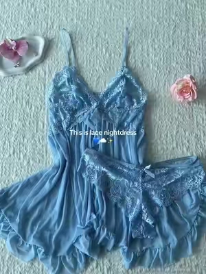 A little sexy nightgown for sleepwear!!! >>> anyway it's so soft and smooth!!! #nightdress #nightgown #sleepwear #tiktokshopblackfriday #dealsforyoudays