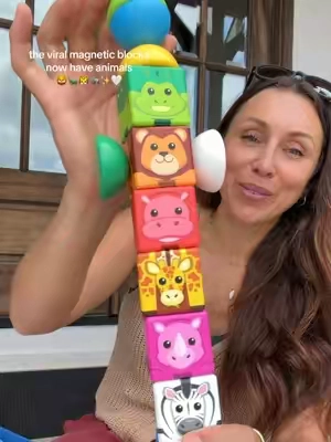 The viral jumbo magnetic blocks just got even BETTER 🐆🦓🐄✨ Now they come with animals, so little ones can learn colors, animals AND patterns while they build 🧲😍 Big, easy to hold pieces + endless open-ended play = a toddler toy we’ll actually use over and over. #MagneticBlocks #ToddlerToys #LearningToys #MontessoriToys #TikTokShopFinds