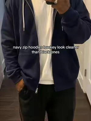 navy been hitting different #hoodie #zipuphoodie #menshoodie #streetwear #fyp 