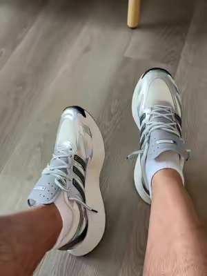 You don’t understand how comfortable these Sneakers are whether it’s for the gym or just for casual wearing #adidas #adizero #gym #GymTok #sneakers 