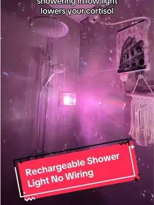 I can't shower without this light now!! #tiktokshipbacktoschool #fyp #showertok #showerroutine #CleanTok 