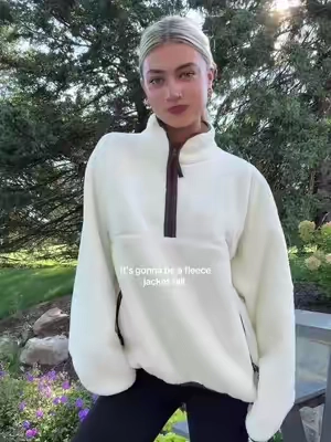 Wearing a medium 