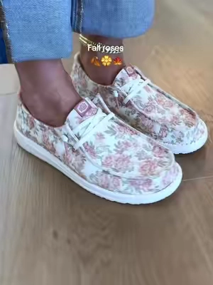 Wendy washed floral  @HeyDude #heydudeshoes 