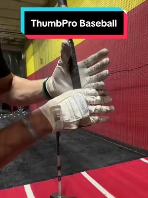 The bat also just feels a lot better in your hands with a ThumbPro #baseballtools #baseballtiktok 