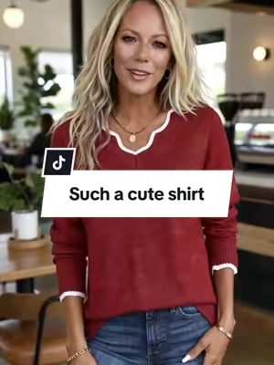 Such a cute shirt #womenfashion #ladiesfashion ##tiktokshopfinds @Fisoew Clothing Co. 