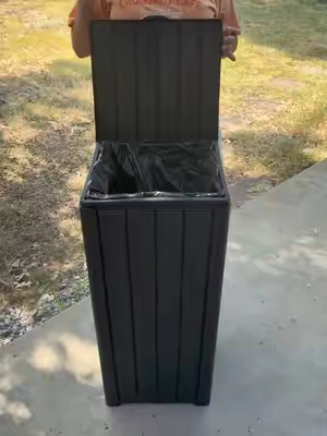 Outdoor thrash can #TikTokshopbacktoschool #Home #backtoschool #patio #garden 