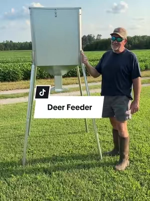 Gravity Deer Feeder Hunting Game 450 LB Large Capacity Galvanized Steel-TK #deerfeeder #deerhunting #feeder #deerseason #tiktokshopcreatorpicks @HECASA 