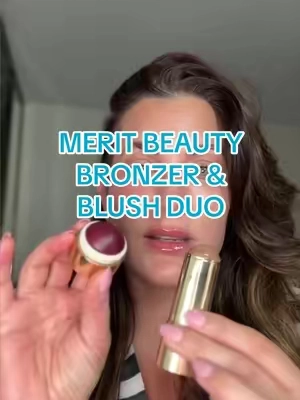 So dreamy! The merit beauty blush & bronzer duos are so effortlessly elegant! Glide in and blend so easily for a chic makeup look every time! @MERIT Beauty #meritbeauty #meritbeautybronzerbalm #meritbeautyblush #bronzerblush #fallmakeup 