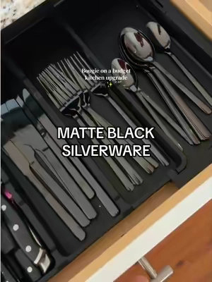 so chic that guests have to ask about them  #silverware #blacksilverware #kitchenupgrade #ad #backtoschool 