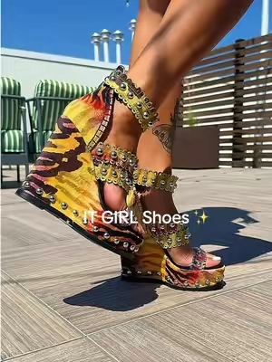The shoes are the outfit.