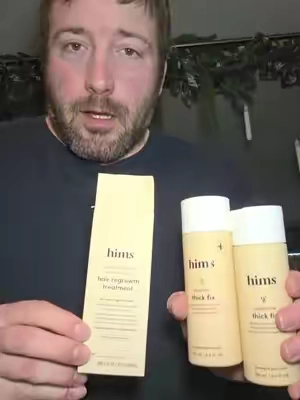 Hims Minoxidil 5% Serum + Thick Fix Shampoo & Conditioner Bundle with Saw Palmetto & Niacinamide for Fuller-Looking Hair