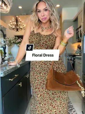 One dress = a whole outfit and somehow you look like you tried 🤎 @Uaneo #dress #midsizedress #falldresses #midsizeoutfits 
