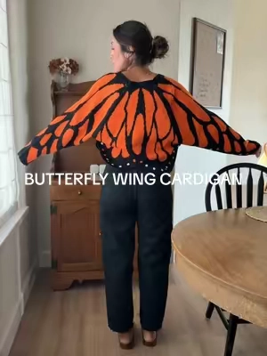 Replying to @Amber Dembnicki wearing small! have never owned something so magical as this cardigan! 🦋🍂 #womenscardigan #fallcardigan #butterflywingcardigan #fallstyle #falloutfitinspo 