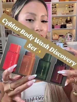 🩷✨CYKLAR Sensorial Body Wash Discovery Set💦#cyklar #cyklarbodywash #cyklarsacredsantal #bodywash #tiktokshopsummersale  Posted on 08/10/2026 | Prices & promos were accurate at time of posting but may change. This is my personal testimony. Results may vary. @CYKLAR 