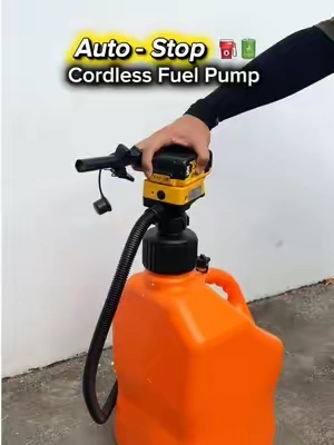 A simple solution for daily refueling.⛽️🔋✨#ecarke #fuelpump #gaspump #dewalt #milwaukee 