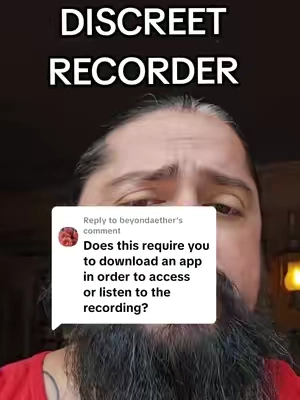 Replying to @beyondaether  This discreet recorder operates with no lights or sounds, making it truly stealthy. Plus, no app is required to use it. #DiscreetRecorder #StealthTech #NoAppNeeded #fyp 