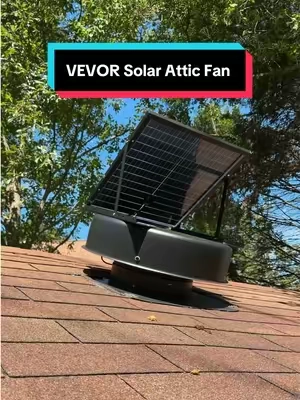 VEVOR Solar Powered Attic Roof Fan #ventilation #atticfan #fan #Home #garage 