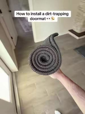 Saved myself the installation fee👌 #doormat #doormats #homeessentials #CleanTok #TikTokShopCreatorPicks 