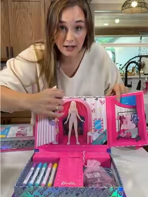 The Barbie magnetic playset that combines hands-on play with an app 💕🎀 Such a fun way for Barbie fans to build, create and play beyond the screen. #Barbie #BarbieToys #MagneticPlayset #KidsToys #GiftIdeasForKids 