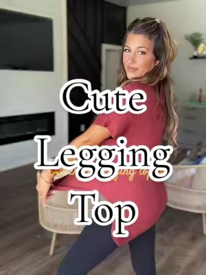 This top can be born so many different ways and all year long. Perfect for leggings. 