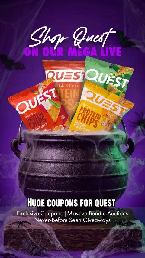 Only during our TikTok mega live #fyp #questchips 