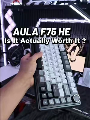 The Aula F75 HE Magnetic Switch Gaming Keyboard Is Definitely Worth It 🤩 #aulaf75he #halleffectkeyboard #magneticswitchkeyboard #TikTokshopbacktoschool #tiktokshopcreatorpicks 
