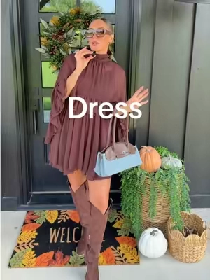 Replying to @Mads ✨💛 Midwest Mama @Arssm Ruffle Dress #tiktokshopcreatorpicksforyou #TikTokshopbacktoschool #dress #dresses #falloutfits 
