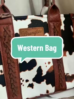 The cow print + western detailing got me immediately 🤠🤎 #WesternStyle #CowgirlStyle #CowPrint #WesternFashion #WesternAccessories