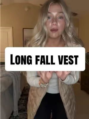 PERFECTION #longvest #falloutfits #tiktokshop #vest #cute 
